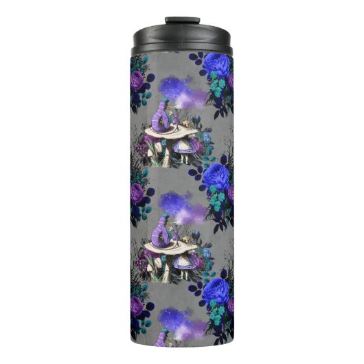 アリスインワンダーランドキャタピラー喫煙フラワーズ タンブラー (正面)