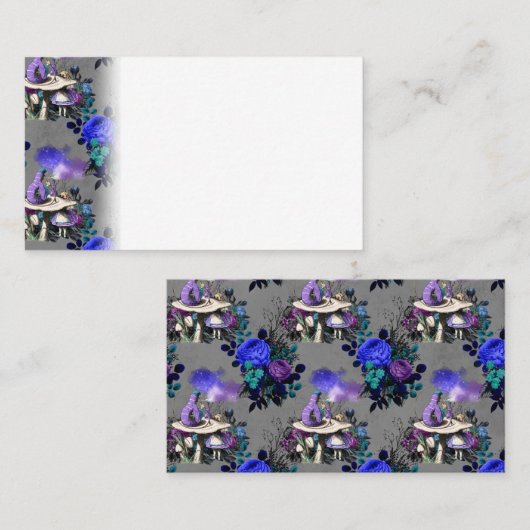 アリスインワンダーランドキャタピラー喫煙フラワーズ プレイスカード (正面/裏面)