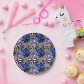 アリスインワンダーランドキャタピラー喫煙フラワーズ ペーパープレート (パーティー)