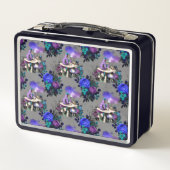 アリスインワンダーランドキャタピラー喫煙フラワーズ メタルランチボックス (裏面)