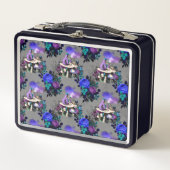 アリスインワンダーランドキャタピラー喫煙フラワーズ メタルランチボックス (正面)