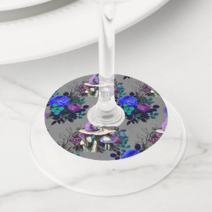 アリスインワンダーランドキャタピラー喫煙フラワーズ ワイングラスタグ