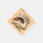 アリスインワンダーランドクラシックイラストレーション スタンダードカクテルナプキン (角)