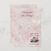 アリスインワンダーランドザ不機嫌ハッターティーパーティー サンキューカード (正面/裏面)