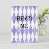 アリスインワンダーランドシャワー招待状 招待状 (スタンド正面)