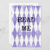 アリスインワンダーランドシャワー招待状 招待状 (正面/裏面)