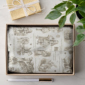 アリスインワンダーランドセピアベージュトワール引用文 薄葉紙 (ギフト)