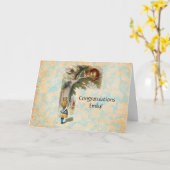 アリスインワンダーランドチェシャーキャット不機嫌 カード (黄色い花)