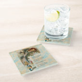 アリスインワンダーランドチェシャーキャット不機嫌 ガラスコースター (アングル)