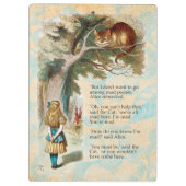 アリスインワンダーランドチェシャーキャット不機嫌 クリップボード (裏面)