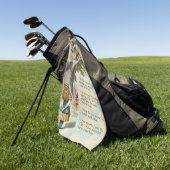 アリスインワンダーランドチェシャーキャット不機嫌 ゴルフタオル (グリーン)