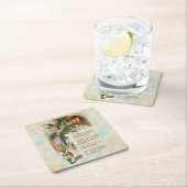 アリスインワンダーランドチェシャーキャット不機嫌 スクエアペーパーコースター (インサイチュ)