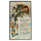 アリスインワンダーランドチェシャーキャット不機嫌 スモールペーパーバッグ (裏面)