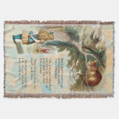 アリスインワンダーランドチェシャーキャット不機嫌 スローブランケット (正面)