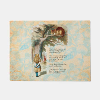 アリスインワンダーランドチェシャーキャット不機嫌 ドアマット