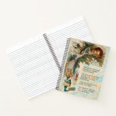 アリスインワンダーランドチェシャーキャット不機嫌 ノートブック (内部)