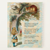 アリスインワンダーランドチェシャーキャット不機嫌 プランナー手帳 (裏面)