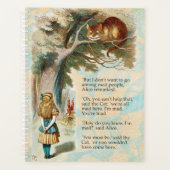 アリスインワンダーランドチェシャーキャット不機嫌 プランナー手帳 (正面)