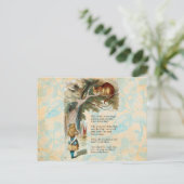 アリスインワンダーランドチェシャーキャット不機嫌 ポストカード (スタンド正面)