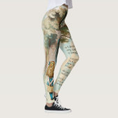 アリスインワンダーランドチェシャーキャット不機嫌 レギンス (右)