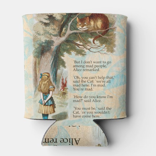 アリスインワンダーランドチェシャーキャット不機嫌 缶クーラー (裏面)