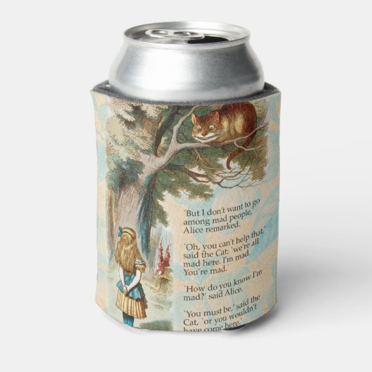 アリスインワンダーランドチェシャーキャット不機嫌 缶クーラー (缶裏面)