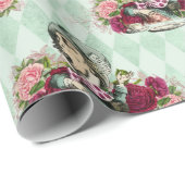 アリスインワンダーランドティータイムラッピング紙 ラッピングペーパー (ロールコーナー)