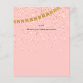 アリスインワンダーランドティーパーティの招待状ANYイベント チラシ (裏面)