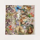 アリスインワンダーランドティーパーティーキャラクター タペストリー (正面(横))