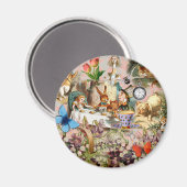 アリスインワンダーランドティーパーティーキャラクター マグネット (正面/裏面)