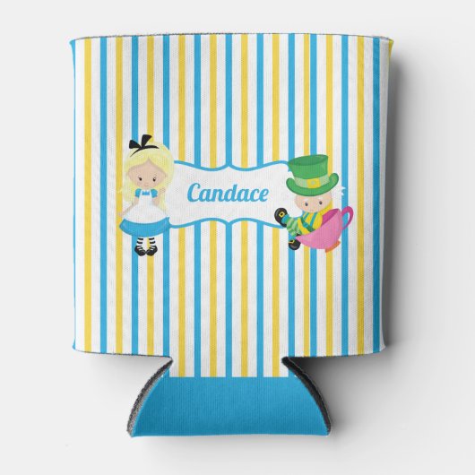 アリスインワンダーランドティーパーティーハッピーバースデー 缶クーラー (正面)