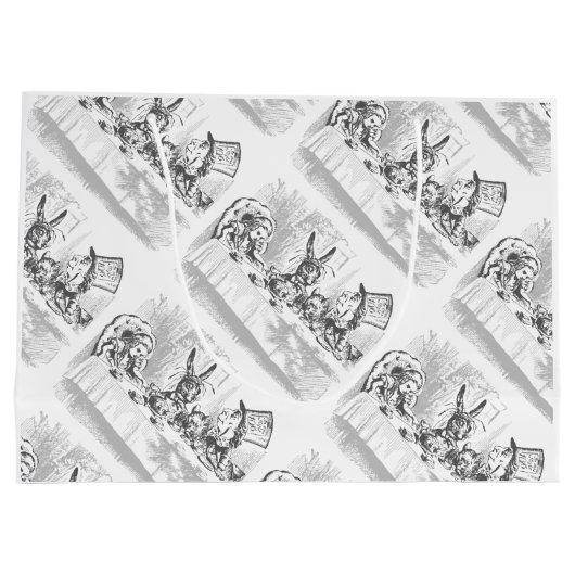 アリスインワンダーランドティーパーティー抱き枕 ラージペーパーバッグ (裏面)