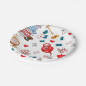 アリスインワンダーランドテーマパターン ペーパープレート (アングル)