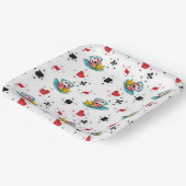 アリスインワンダーランドテーマブラック紙プレート ペーパープレート (傾斜あり)