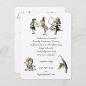 アリスインワンダーランドディナーパーティー 招待状 (正面/裏面)