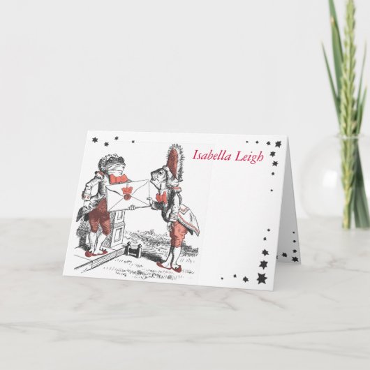 アリスインワンダーランドバルミツワーサンキューカード ノートカード (正面)