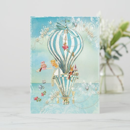 アリスインワンダーランドパーティの招待状 招待状 (スタンド正面)