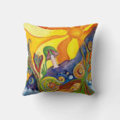 アリスインワンダーランドファンタジー妖精サンシャインドリーム クッション (裏面)