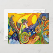 アリスインワンダーランドファンタジー妖精サンシャインドリーム ポストカード (正面/裏面)