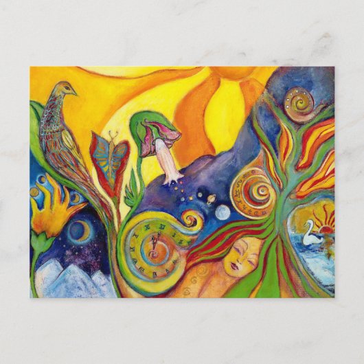 アリスインワンダーランドファンタジー妖精サンシャインドリーム ポストカード (正面)