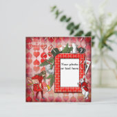 アリスインワンダーランドフォト招待状カード 招待状 (スタンド正面)