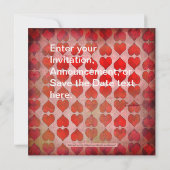 アリスインワンダーランドフォト招待状カード 招待状 (裏面)