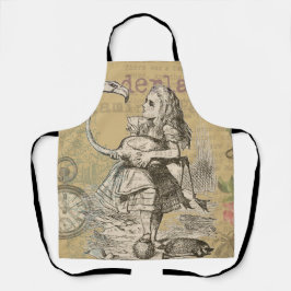 アリスインワンダーランドフラミンゴクラシック エプロン