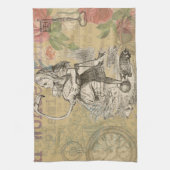 アリスインワンダーランドフラミンゴクラシック キッチンタオル (縦)