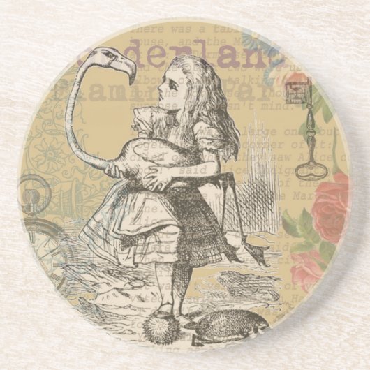 アリスインワンダーランドフラミンゴクラシック コースター (正面)