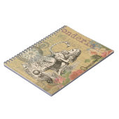 アリスインワンダーランドフラミンゴクラシック ノートブック (左側)