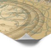 アリスインワンダーランドフラミンゴクラシック ポスター (角)