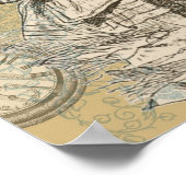 アリスインワンダーランドフラミンゴクラシック ポスター (角)