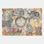 アリスインワンダーランドフラミンゴクラシック ラッピングペーパーシート (正面2)