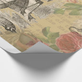 アリスインワンダーランドフラミンゴクラシック ラッピングペーパー (角)